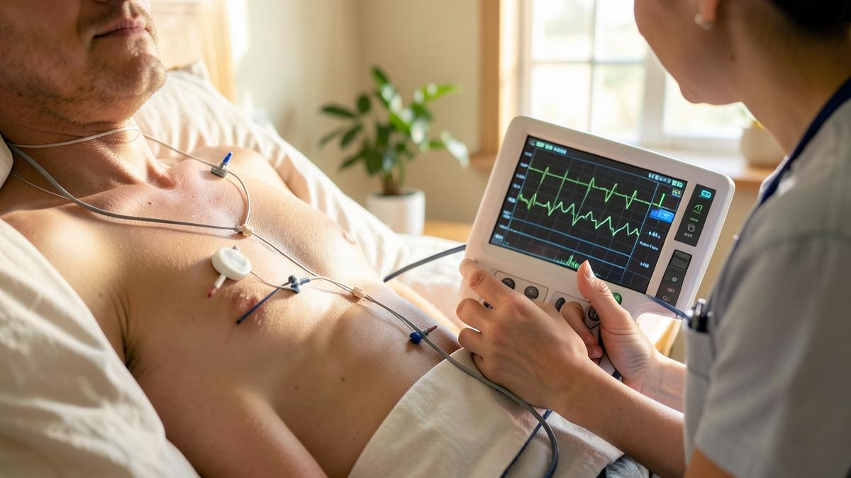 رسم قلب ECG في المنزل بجهاز محمول