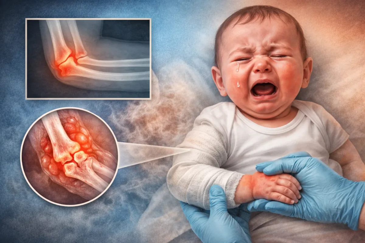 ما هي أعراض الكسر عند الرضيع