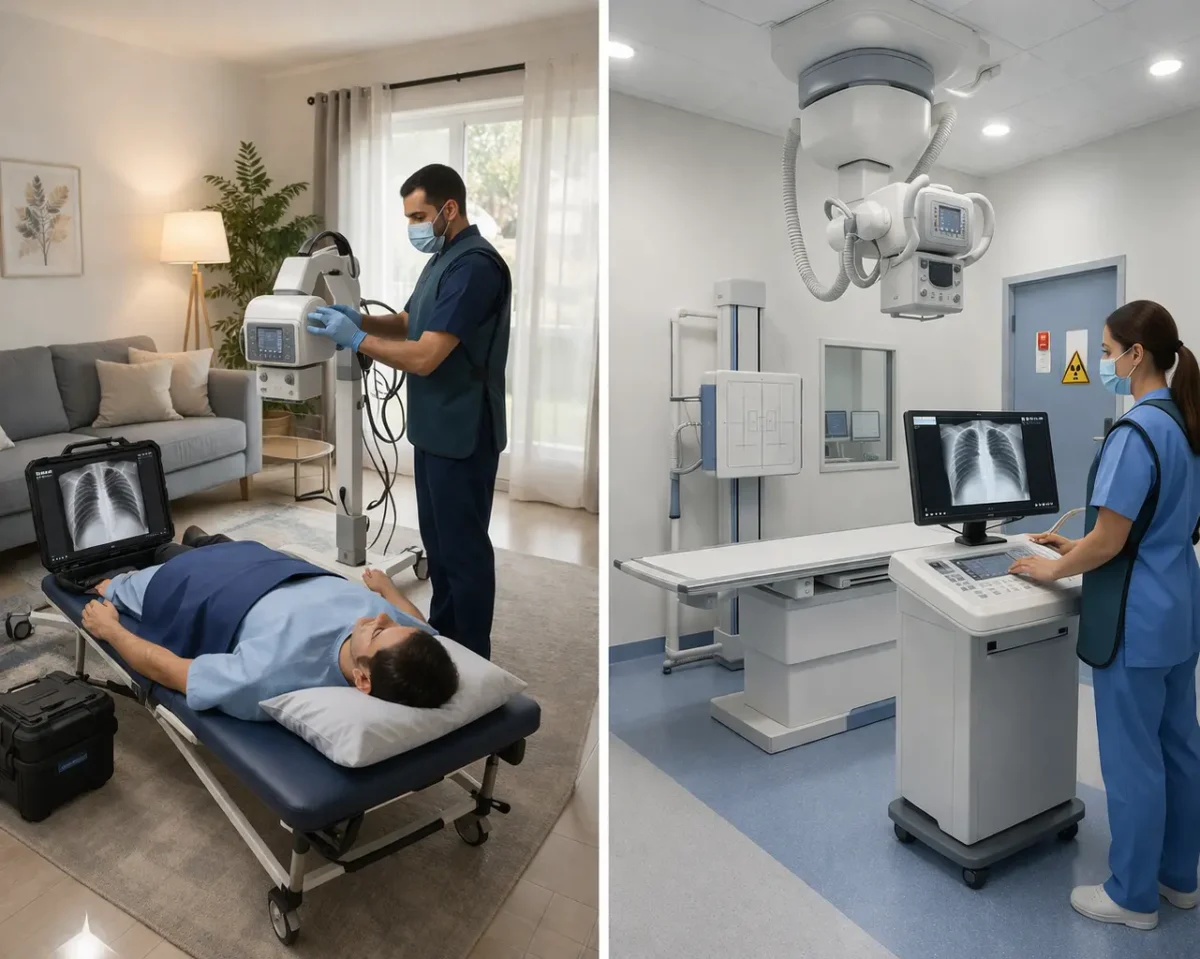 هل الأشعة المنزلية دقيقة مثل المستشفى؟